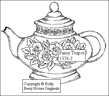 Pansy Teapot