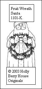 Fruit Wreath Santa