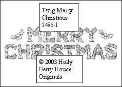Twig Merry Christmas